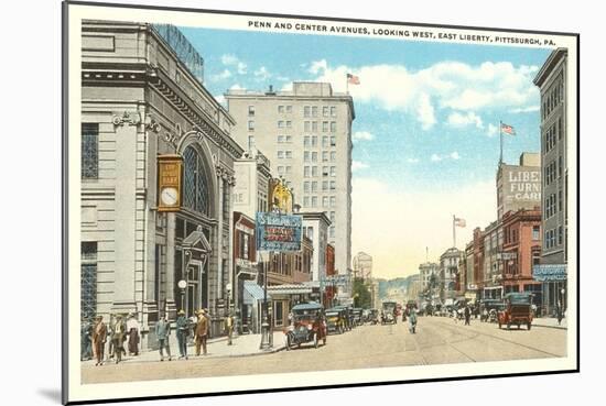 Penn and Center Avenues, Pittsburgh, Pennsylvania-null-Mounted Art Print