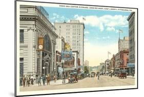 Penn and Center Avenues, Pittsburgh, Pennsylvania-null-Mounted Art Print