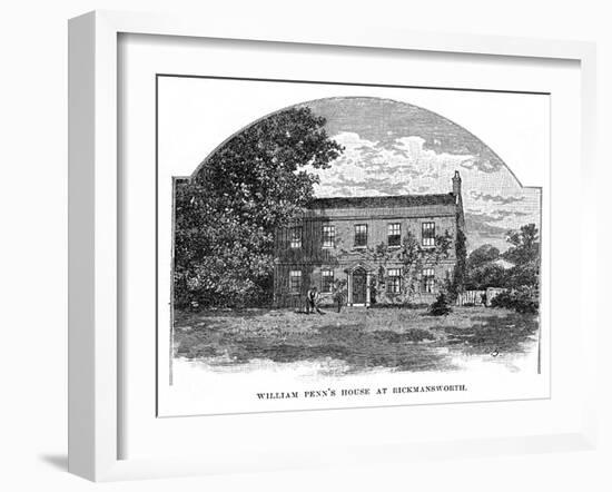 Penn Home in England-null-Framed Art Print