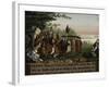 Penn's Treaty with the Indians, 1840-45-Edward Hicks-Framed Giclee Print