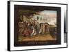 Penn's Treaty with the Indians, C.1830-35 (Oil on Canvas)-Edward Hicks-Framed Stretched Canvas