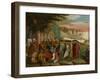 Penn's Treaty with the Indians, C.1830-40 (Oil on Canvas)-Edward Hicks-Framed Giclee Print