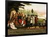 Penn's Treaty with the Indians-Edward Hicks-Framed Giclee Print