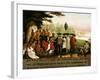 Penn's Treaty with the Indians-Edward Hicks-Framed Giclee Print