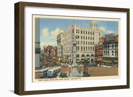 Penn Square, Lancaster-null-Framed Art Print