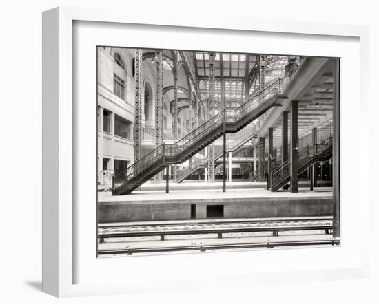 Penn Station Under Construction, 1910, NYC-Unknown-Framed Art Print