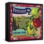 Pennant Brand Apple Label, Watsonville, California-Lantern Press-Framed Stretched Canvas