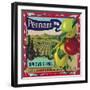 Pennant Brand Apple Label, Watsonville, California-Lantern Press-Framed Art Print