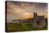 Pennard Castle, Overlooking Three Cliffs Bay, Gower, Wales, United Kingdom, Europe-Billy-Stretched Canvas