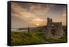 Pennard Castle, Overlooking Three Cliffs Bay, Gower, Wales, United Kingdom, Europe-Billy-Framed Stretched Canvas
