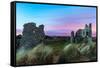 Pennard Castle, Overlooking Three Cliffs Bay, Gower, Wales, United Kingdom, Europe-Billy-Framed Stretched Canvas