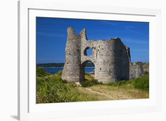 Pennard Castle, Overlooking Three Cliffs Bay, Gower, Wales, United Kingdom, Europe-Billy Stock-Framed Photographic Print