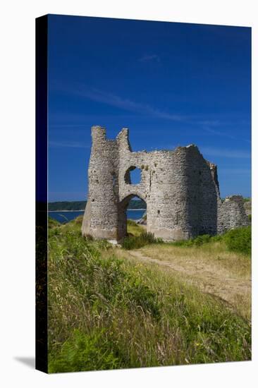 Pennard Castle, Overlooking Three Cliffs Bay, Gower, Wales, United Kingdom, Europe-Billy Stock-Stretched Canvas