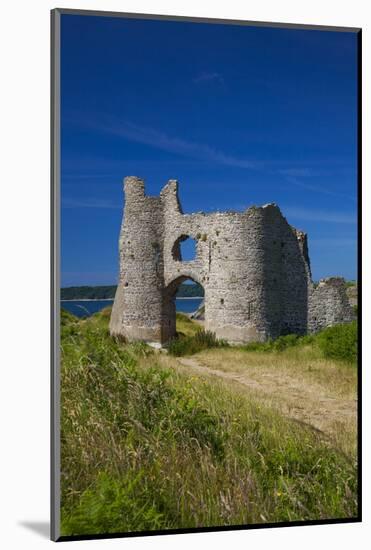 Pennard Castle, Overlooking Three Cliffs Bay, Gower, Wales, United Kingdom, Europe-Billy Stock-Mounted Photographic Print