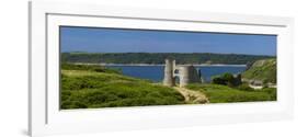 Pennard Castle (Penmaen Castle) Overlooking Three Cliffs Bay, Gower, Wales, United Kingdom, Europe-Billy Stock-Framed Photographic Print