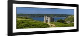 Pennard Castle (Penmaen Castle) Overlooking Three Cliffs Bay, Gower, Wales, United Kingdom, Europe-Billy Stock-Framed Photographic Print
