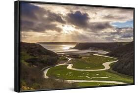 Pennard Pill, Overlooking Three Cliffs Bay, Gower, Wales, United Kingdom, Europe-Billy-Framed Photographic Print