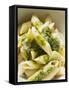 Penne with Pesto-null-Framed Stretched Canvas