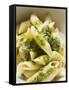 Penne with Pesto-null-Framed Stretched Canvas