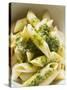 Penne with Pesto-null-Stretched Canvas