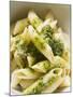 Penne with Pesto-null-Mounted Photographic Print