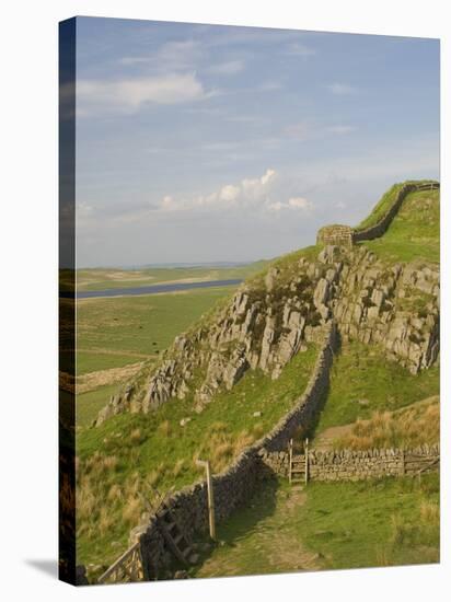 Pennine Way Crossing Near Turret 37A, Hadrians Wall, Unesco World Heritage Site, England-James Emmerson-Stretched Canvas