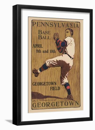 Pennsylvania Baseball - Georgetown Field-Sudworth-Framed Art Print