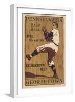 Pennsylvania Baseball - Georgetown Field-Sudworth-Framed Art Print