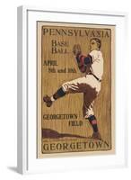 Pennsylvania Baseball - Georgetown Field-Sudworth-Framed Art Print