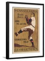 Pennsylvania Baseball - Georgetown Field-Sudworth-Framed Art Print