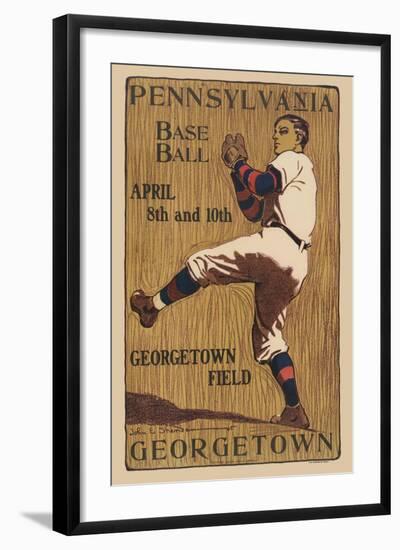 Pennsylvania Baseball - Georgetown Field-Sudworth-Framed Art Print