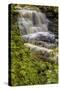 Pennsylvania, Benton, Ricketts Glen SP. Delaware Falls Cascade-Jay O'brien-Stretched Canvas