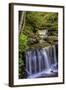 Pennsylvania, Benton, Ricketts Glen SP. Delaware Falls Cascade-Jay O'brien-Framed Photographic Print