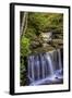 Pennsylvania, Benton, Ricketts Glen SP. Delaware Falls Cascade-Jay O'brien-Framed Photographic Print