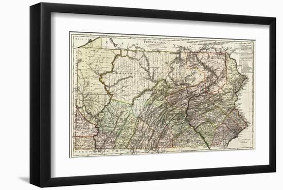 Pennsylvania, c.1797-Daniel Friedrich Sotzmann-Framed Art Print