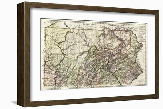 Pennsylvania, c.1797-Daniel Friedrich Sotzmann-Framed Art Print