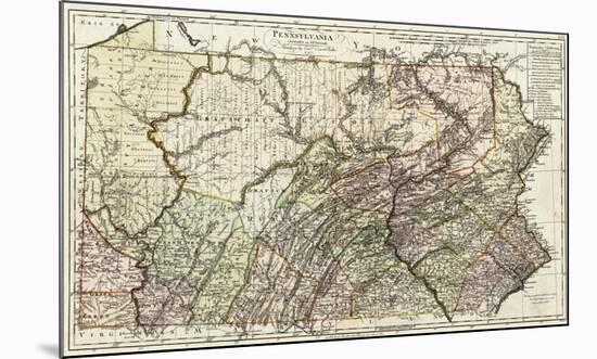 Pennsylvania, c.1797-Daniel Friedrich Sotzmann-Mounted Art Print