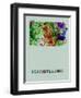 Pennsylvania Color Splatter Map-NaxArt-Framed Art Print