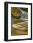 Pennsylvania, Delaware Water Gap NRA. Waterfall and Swirling Pool-Jay O'brien-Framed Photographic Print