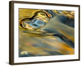 Pennsylvania, Delaware Watergap Nra. Flowing Water Abstract-Jay O'brien-Framed Photographic Print