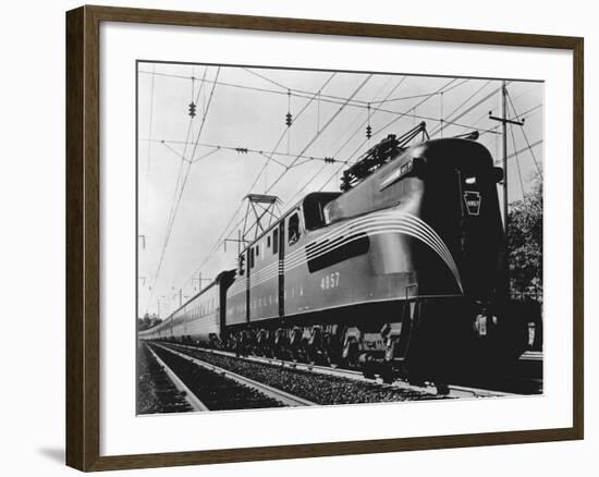 Pennsylvania Electric Locomotive-null-Framed Photographic Print