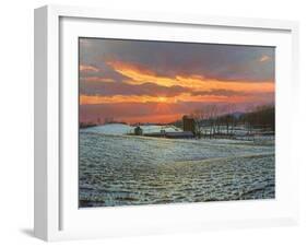 Pennsylvania Farm Sunset-Bruce Dumas-Framed Giclee Print