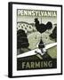 Pennsylvania Farming Weathervane-null-Framed Giclee Print