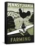 Pennsylvania Farming Weathervane-null-Framed Stretched Canvas