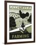 Pennsylvania Farming Weathervane-null-Framed Giclee Print