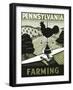 Pennsylvania Farming Weathervane-null-Framed Giclee Print