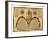 Pennsylvania German Fraktur Labeled with Verse from Revelations 14:1-null-Framed Giclee Print