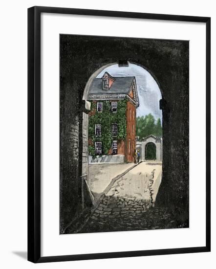 Pennsylvania Hospital, Founded by Benjamin Franklin-null-Framed Giclee Print