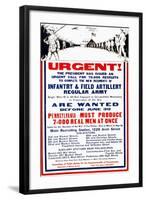 Pennsylvania Must Produce 7,000 Real Men at Once-null-Framed Art Print