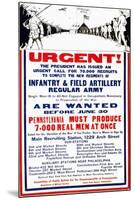 Pennsylvania Must Produce 7,000 Real Men at Once-null-Mounted Art Print